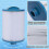 Replacement Spa Filter for Jacuzzi, 2-Pack Cartridges Compatible with PWW50 6CH-940 2