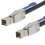 MinSAS Cable 4X SFF-8644 to SFF-8644 Cable Multilane Shielded Cage Cable Hard Disk Server Data Sync Transmission 1M 2