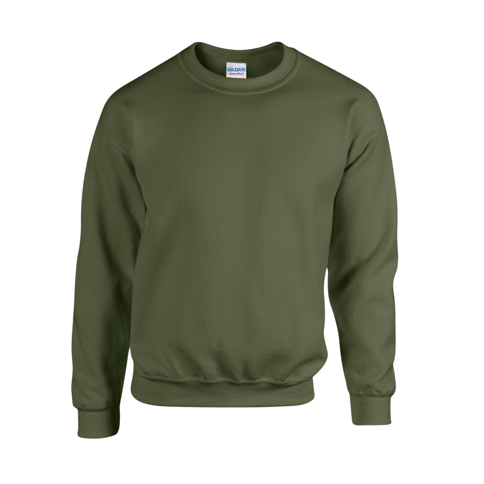 Gildan (Xxl, Military ) Mens Heavy Blend Sweatshirt Green