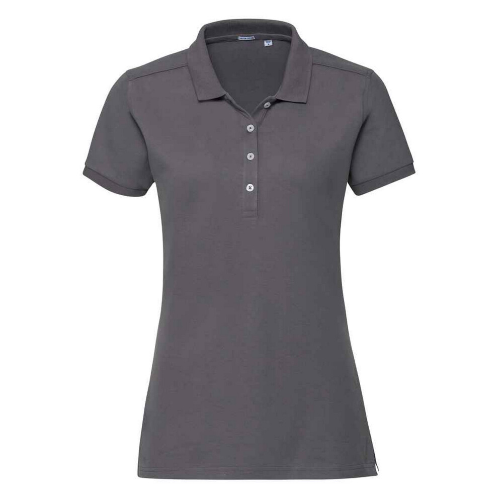 Russell (M, Convoy ) Womens/Ladies Pique Stretch Polo Shirt Grey