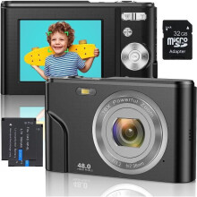 Kompaktný digitálny fotoaparát DC311-AF 48MP FHD 1080P 16x zoom čierny na cesty a každodenné použitie