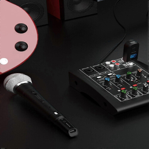 Sistema di microfoni da studio per Shure BETA58 e Sennheiser E945 Pro con tecnologia wireless XLR. 2