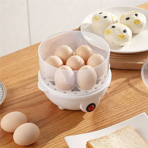 Automatic Double Electric Egg Streamer Custom Auto-Power Off  Kitchen Breakfast Machine US Plug 2