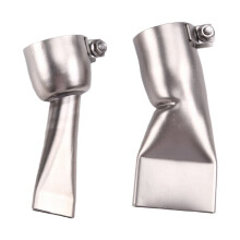 2Pcs Welding Flat Nozzle, 20mm Small+40mm Large Tip for  Tool Stainless Steel Hot Air Heat Nozzle