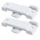 8-Pack White Window Sash Locks with Screws - 2-1/4'' Mounting Hole Centers for Vertical Sliding Window 6