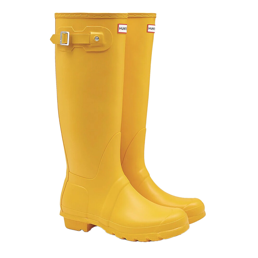 Hunter (8 Uk, ) Womens/Ladies Original Tall Wellington Boots Yellow