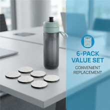 Lot de 12 Filtres à Eau à Disque Micro-Type Réduisant les PFAS pour les Bouteilles et Carafes Filtrantes pour Fill & Go