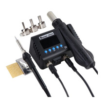 Sumsour 8898D Hot Air Rework Soldering Station Digital Temperature Adjustable Electric Soldering Iron Welding Tools EU Plug