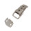 Silver Tone Metal Toggle Draw  Straight Loop Catch 1.6" 2