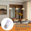 E27 to E27 Bulb Holder Silver Tone White Adapter Extender 4