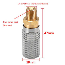 3X Metalowy Przedłużony Adapter do Ładowania Powietrza Pcp z Szybkozłączką Gniazdo 1/8 Bsp Akcesoria do Narzędzi