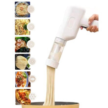 Machine à Pâtes Électrique Portative, Machine à Pâtes Italiennes Portable avec Moule et Outils de Découpe, Machine à Pâtes