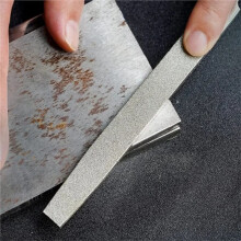 Diamond File 10 Inch Flat File Diamond Coated Plastic Handle Hand Tool for Grinding Polishing