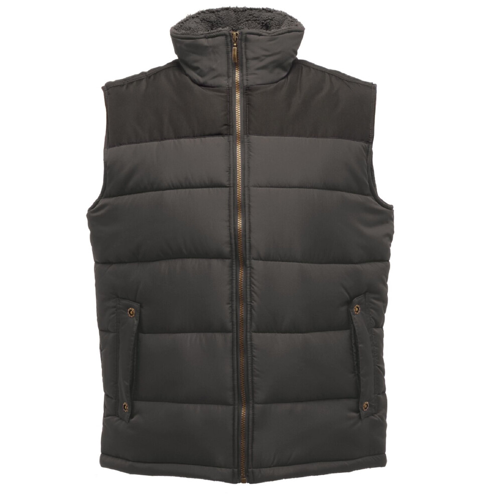 Regatta (2Xl, Seal Grey/Black) Mens Standout Altoona Insulated Bodywarmer Jacket Black