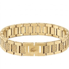 Armband aus Edelstahl-Piqué-Kette – Unisex, goldfarben, ideal für den Alltag