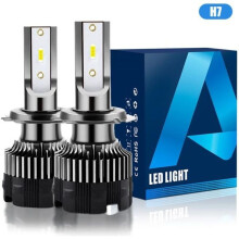 2er-Pack H7 120W 20.000LM LED-Autoscheinwerferlampen – 6500K Weiß, CSP-Chip, IP67 wasserdicht