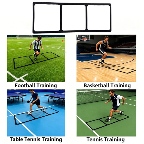 5-teiliges Schnelltrainingsleiter-Set mit starkem Polymer für 1