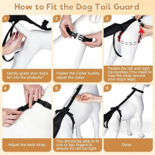 Dog Tail Protector Dog Tail Guard Dog Tail Cover for Wounds Dog Harness with Tail Guard Dog Tail Protector Sleeve Size L