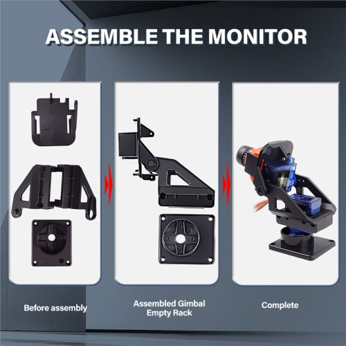 MG90s/SG90  Camera Platform 20G FPV Camera Mount Dual Axis Servo Gimbal 28x28mm Camera with Two 9G Servo for FPV 2