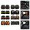 Pair Universal Car Neck Pillow Covers Soft Mesh Component-7 3