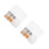2Boîtes Cache-Boucles D'oreille Simples Alliage Plastique Couleur Mix 6