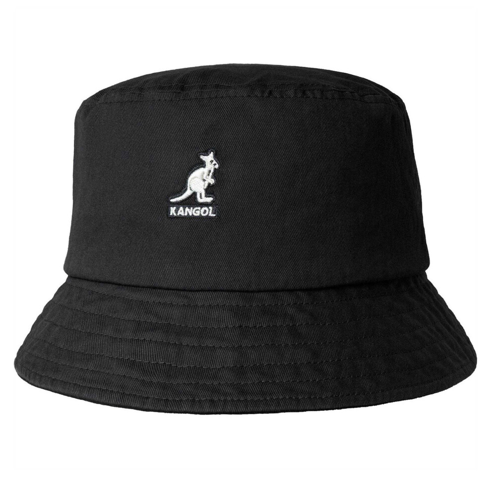Kangol (Xl, ) Unisex Adult Washed Cotton Casual Bucket Hat Black