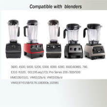 Blenderkan 64oz, Transparant, Compatibel met C-Serie 5200 E310 Vm0101 Vm102b Vm0197 Pro 300 Enz. Blenders