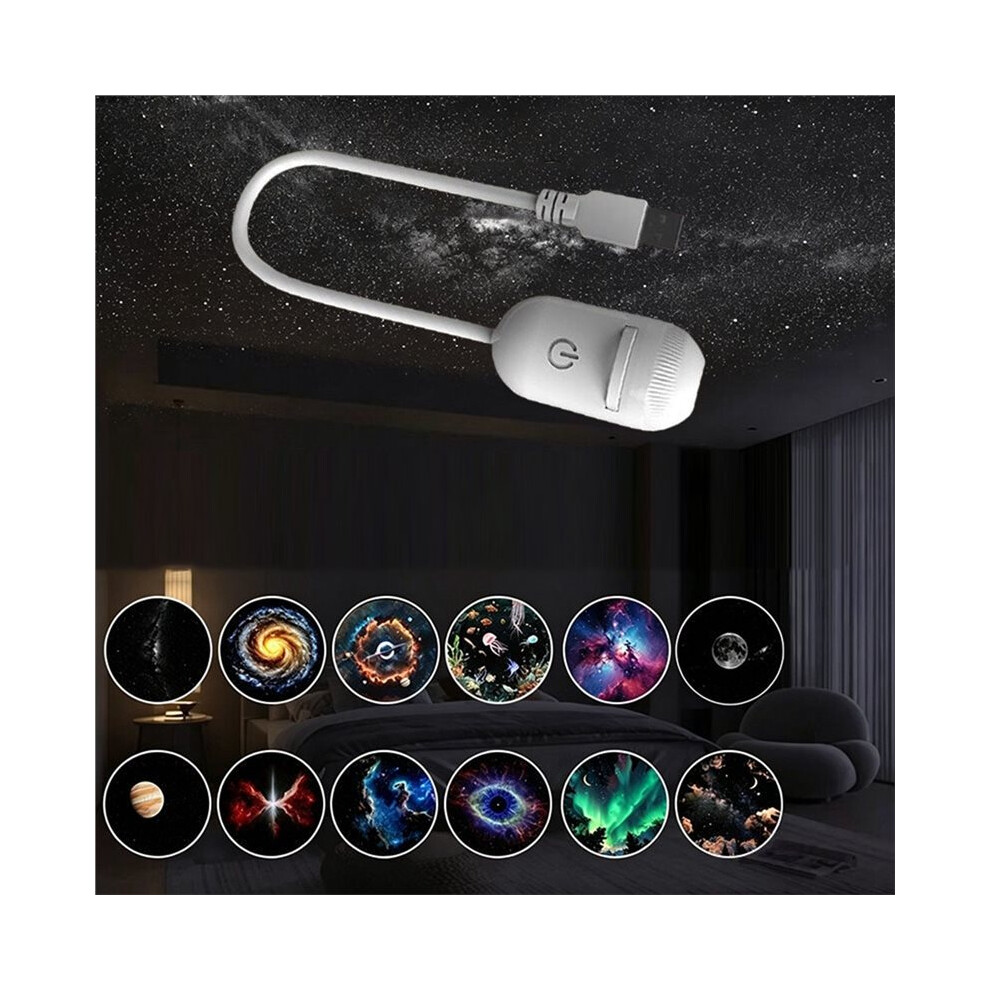 Usb Hd Star Projection Lamp Night Led Atmosphere Led Night Wall Lamp Plug & Starry Projector Light 4711095205251