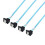 4PCS  3.0 6Gbps Straight Elbow Thin Replacement for Server NAS PC SSD Hard Drive HDD Backplane Sas Data Wire 2