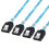 4PCS  3.0 6Gbps Straight Elbow Thin Replacement for Server NAS PC SSD Hard Drive HDD Backplane Sas Data Wire 1