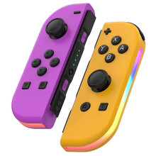 JOY-02 1 paar draadloze controllers voor Nintendo Switch-spelconsole, Bluetooth-gamecontroller met RGB-verlichting