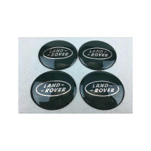 Sticker op maat voor wieldop, wieldopsticker, 65 mm wieldop, compatibel met Land Rover, groen