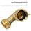 Solid Brass 90 Degree Angle Connector for Garden Hose Adjustable Interface Male to Female Elbow Secure Connection 6