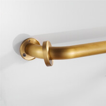 Bathroom Shower Grab Bar with Concealed Screws, Home Bath Hardware, Gold Finish (400mm)