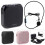 Hoofdbandmicrofoon Luidspreker Stemversterker Recorder Microfoon Luidspreker Audio  Bedrade Microfoon Microfoon Geluidsset Roze 8