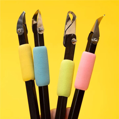 Pottery Texture Carving Tools Multi-Angle Rotating Solid Wood Decorative Carving Texture Tool DIY Ceramics Shape Tools A 1