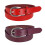 CTM Women's Adjustable Smooth Leather Dress Belt Set 1