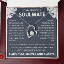 Collar Amor Eterno para Esposa/Novia, Regalo de Aniversario, Cumpleaños, Día de San Valentín, Joyería para Almas Gemelas del Esposo/Nov