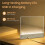 Flat Book Light Rechargeable Clear LED  Reading Light with Timer Dimmable Eye Protection for Bedside Travel Study B 7