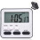 5X Kitchen Timer Count Down Count ,Multifunctional Alarm Clock,Desk Clock,Black 6
