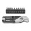 Adjustable Multitool, Adjustable Wrench with Screwdriver Bits, Stainless Steel Multitool Tool, with Replacement Tips 7