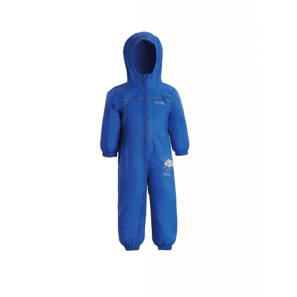 Regatta (12-18M, Oxford ) Great Outdoors Childrens Toddlers Puddle Iv Waterproof Rainsuit Blue