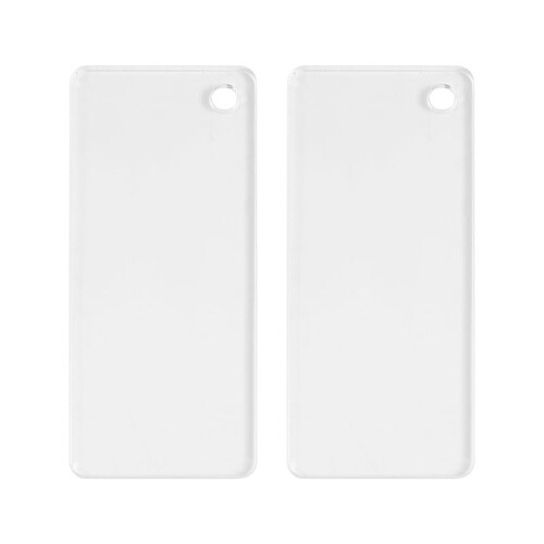 360 PCs Acrylic Keychain Blank Tassel Pendant Set Includes Rectangular Transparent Acrylic Keychain 2