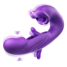 KENLUMO Vibrator for Women – 17.6 x 9 x 4.2 cm – 5 Vibration Modes – 3-in-1 Sex Toy: G-Spot, Clitoral, and Vibrating Dildo