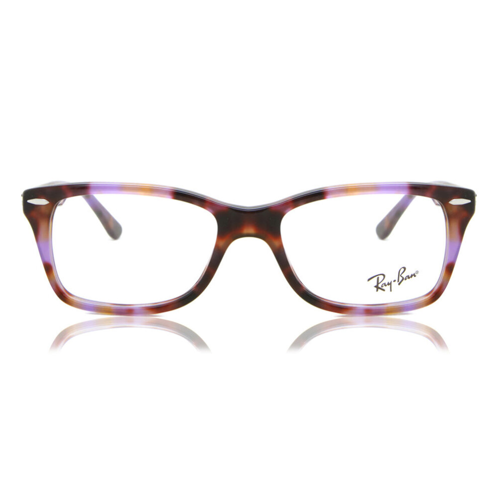 Ray-Ban Eyeglasses Rb5428 Optics - Red & Purple Havana Frame Clear Lenses Polarized 53-17, RX5428 - Image 5