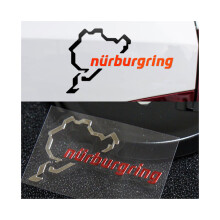 2x 3D Car Stickers – 5x3 cm – Polished Chrome – Racing / Road Racing / Nürburgring – Funny Motorcycle Stickers & Decals
