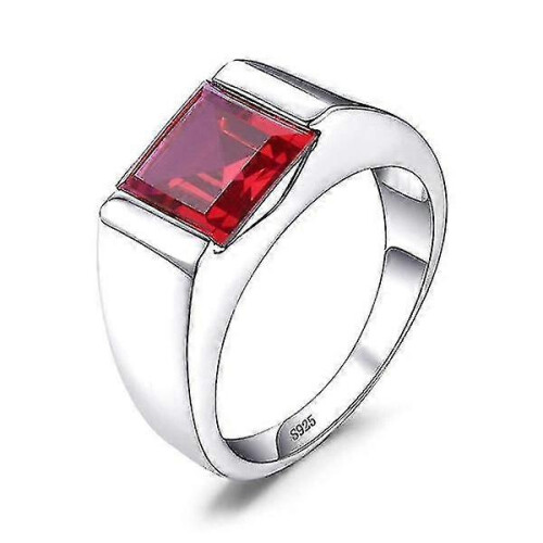 Anello da uomo classico con pietre preziose S07 9