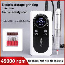 Low Noise Nail Sander Polish Machine Professional Nail Removal Machine Nail Polish Machine Manicure Salon Tool White