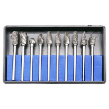 10Pcs Carbide File Set 3x6 Double-Grain Tungsten Steel Grinding Electric Grinding Accessories