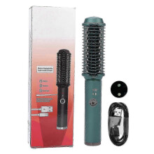 Spazzola lisciante USB con pettine e temperatura regolabile.